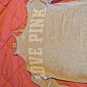 PINK - Victoria's Secret - Oversized long sleeved pocket tee szXS